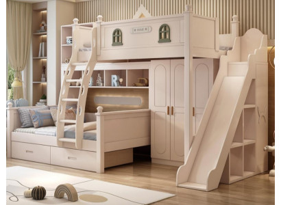 Hochbett Holz weiß – Etagenbett Stockbett Doppelstockbett Jugendbett Kinderbett