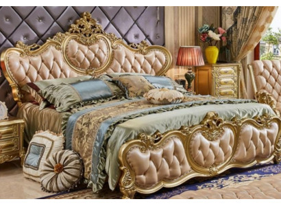 Komplettes Schlafzimmer Holz Bett + 2 Nachttische Doppelbett Massivholz Set 2tlg
