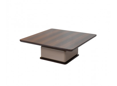 Brauner Holz-Couchtisch quadratischer Tisch Wohnzimmermöbel Designertisch