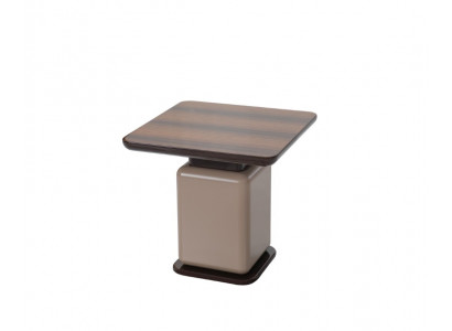 Brauner Holzbeistelltisch Quadratischer Tisch Wohnzimmermöbel Designertisch
