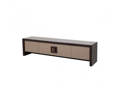 Brauner TV-Schrank aus Holz TV-Block Wohnzimmermöbel TV-Möbel