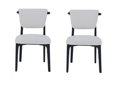 Weiße Stühle Polsterstuhl Zwei Stühle im Set Stühle für Esszimmer und Küche