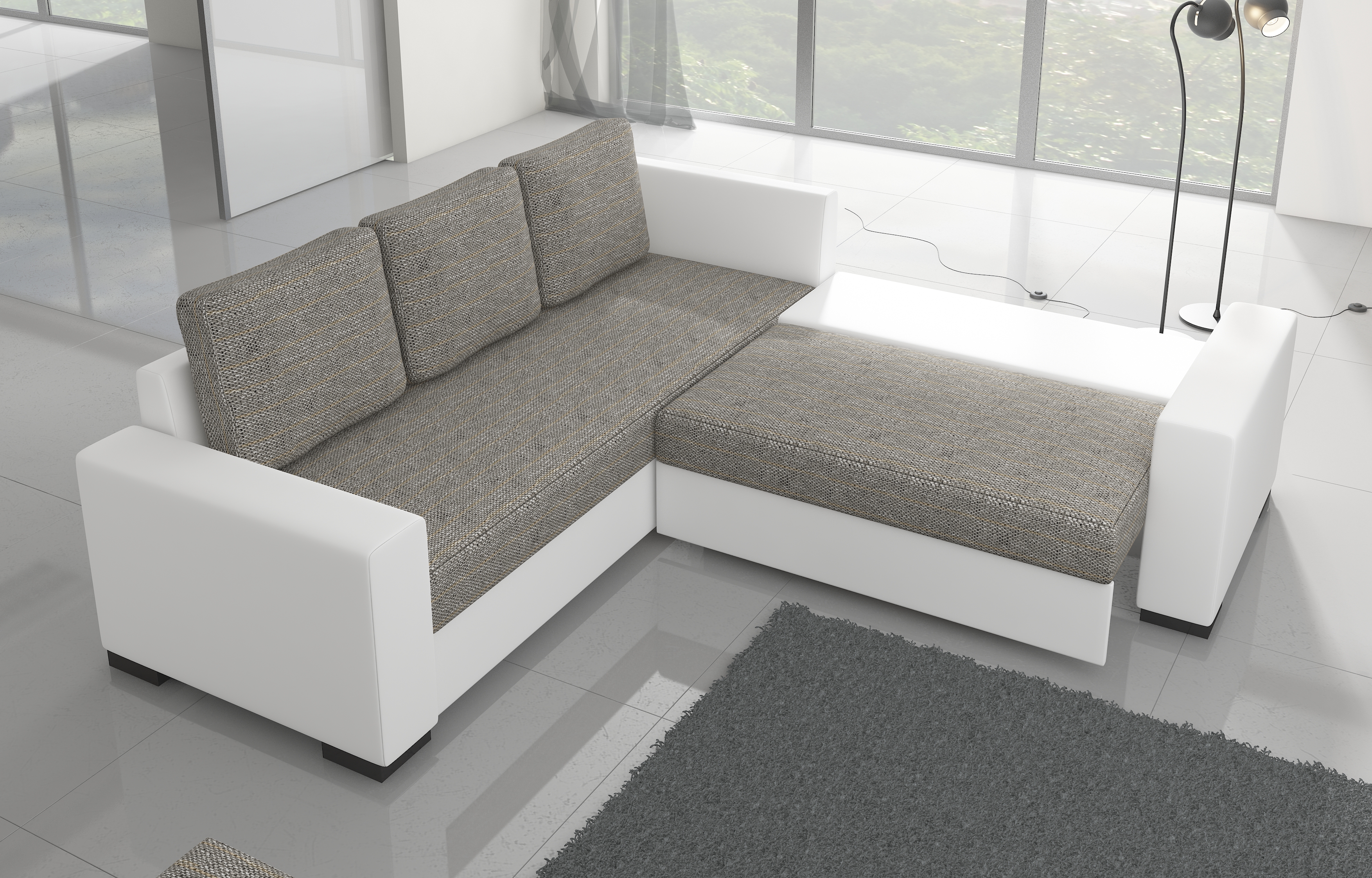 Ontwerp slaapbank bank stoffering woonkamer hoekbank zitbank stoffen set
