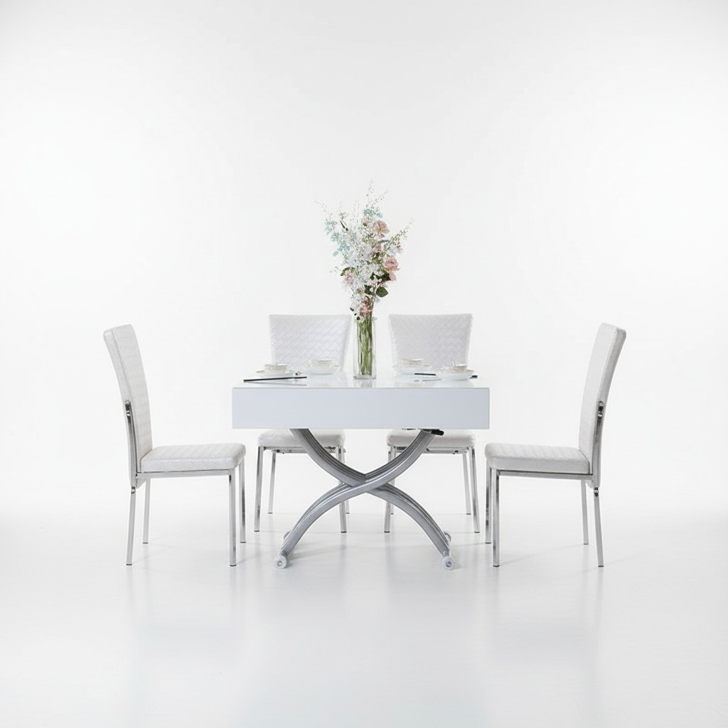 Eettafel & salontafel 2-in-1 Verstelbare salontafel Tafel voor eetkamer Tafels