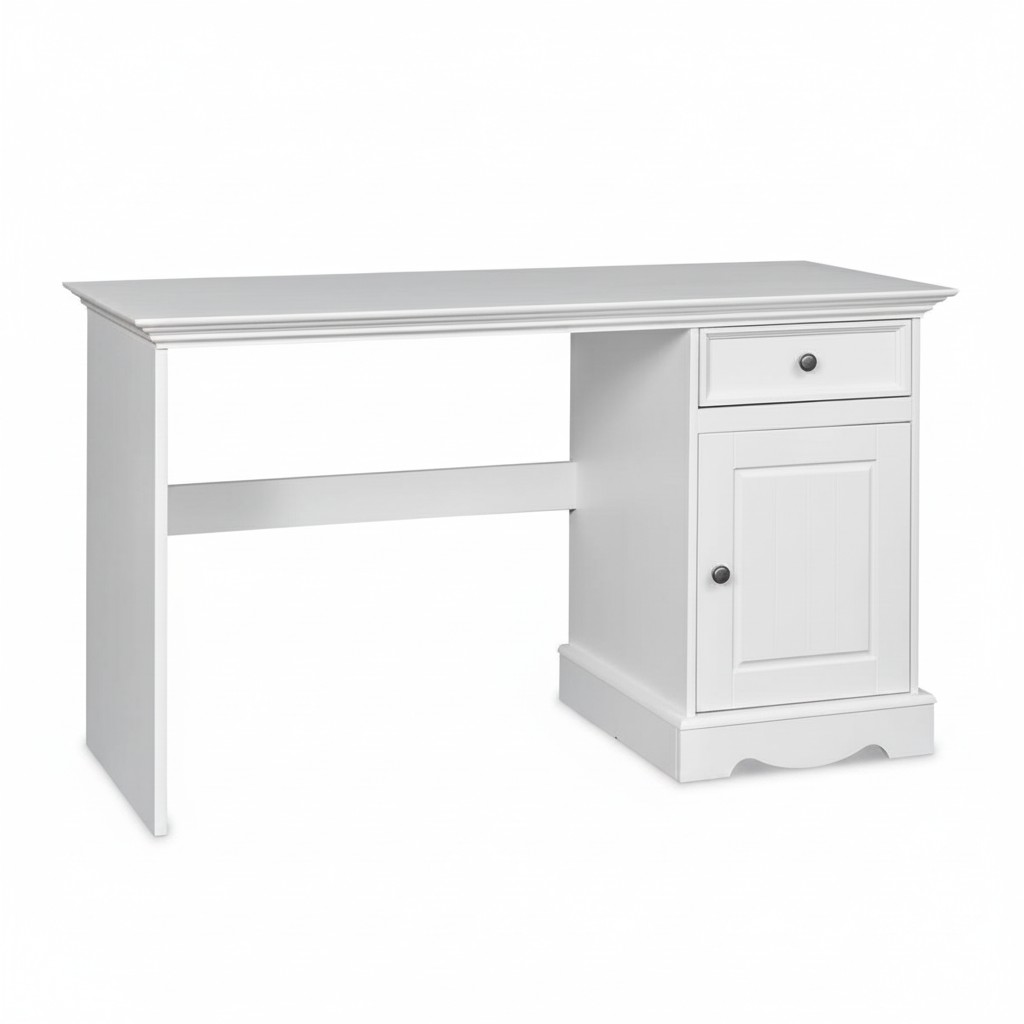 Massief houten bureau houten kantoormeubelen bureau computer landelijk huis.