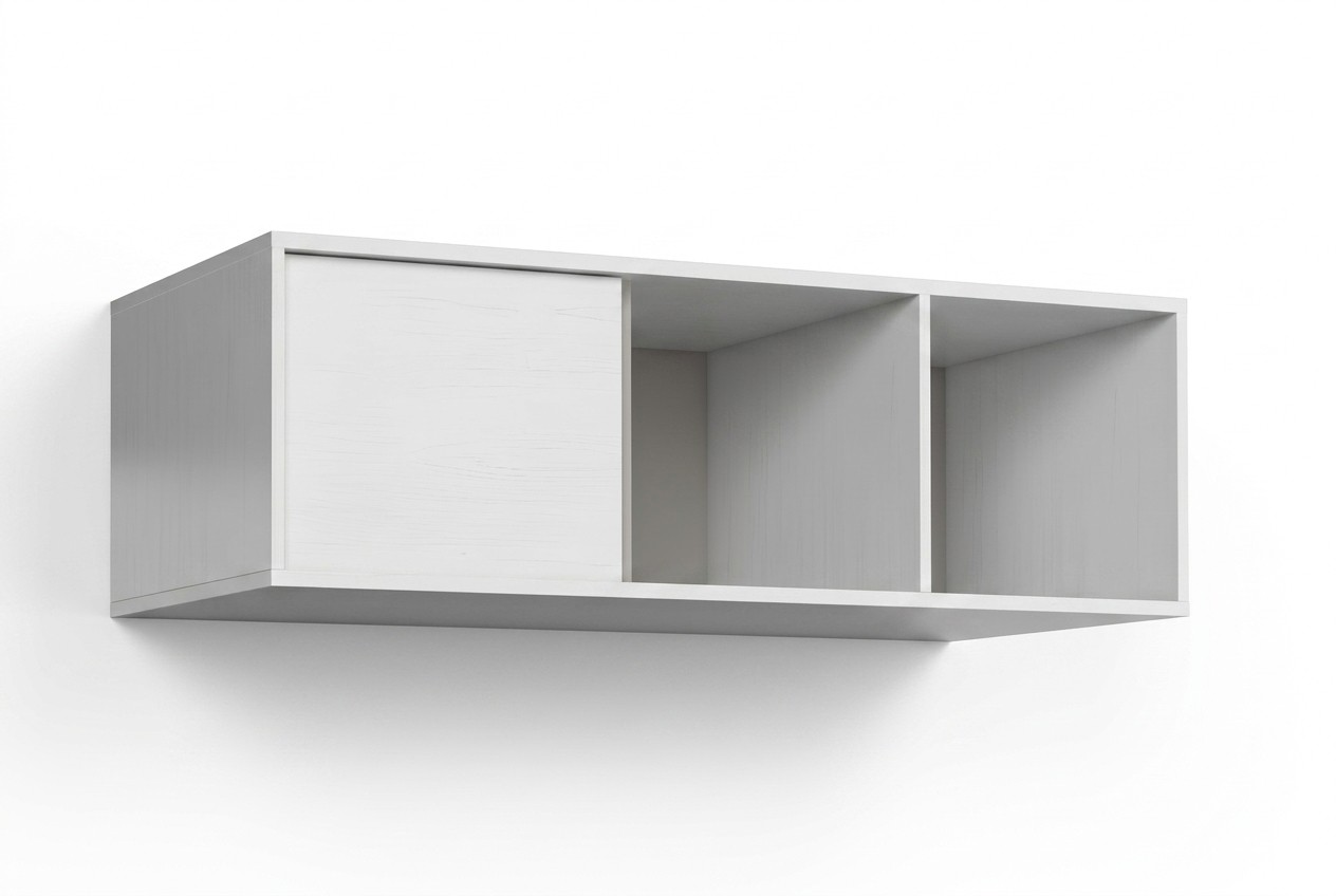 Moderne opbergplaats voor woonkamer wandplank houten boekenplank nieuw Siena Mati