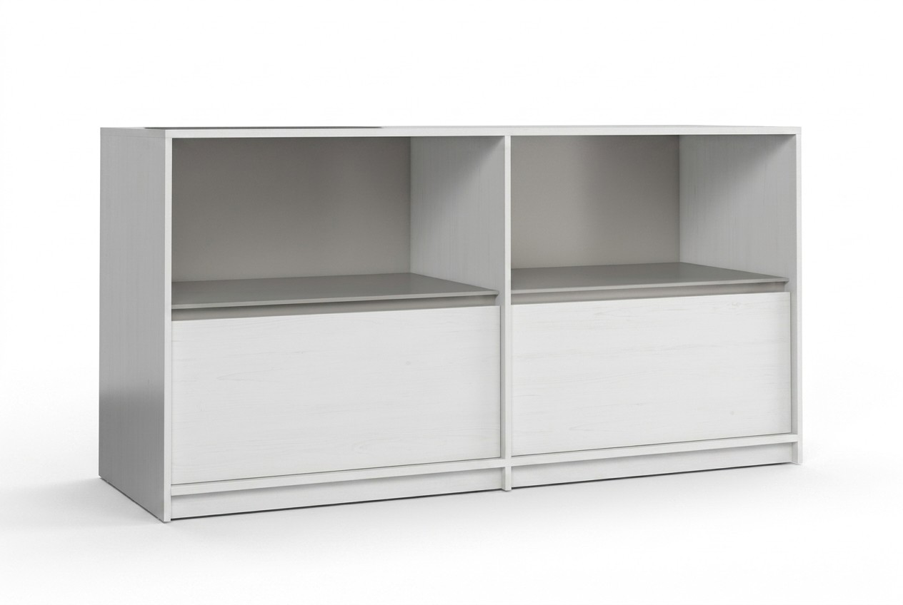 Ladenkast in verschillende kleuren 2 laden dressoir hoge ladekast ladenkasten