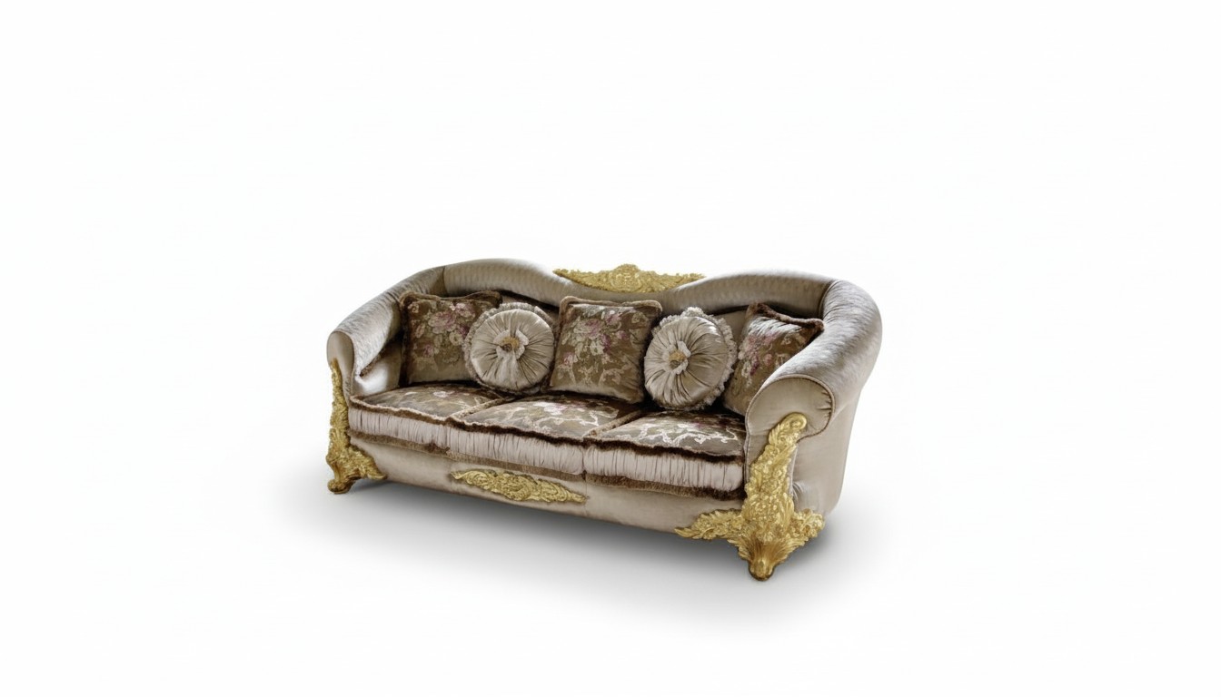 Bank 3-zits bankstel kamer bruin Chesterfield driezitter bank bekleding design.