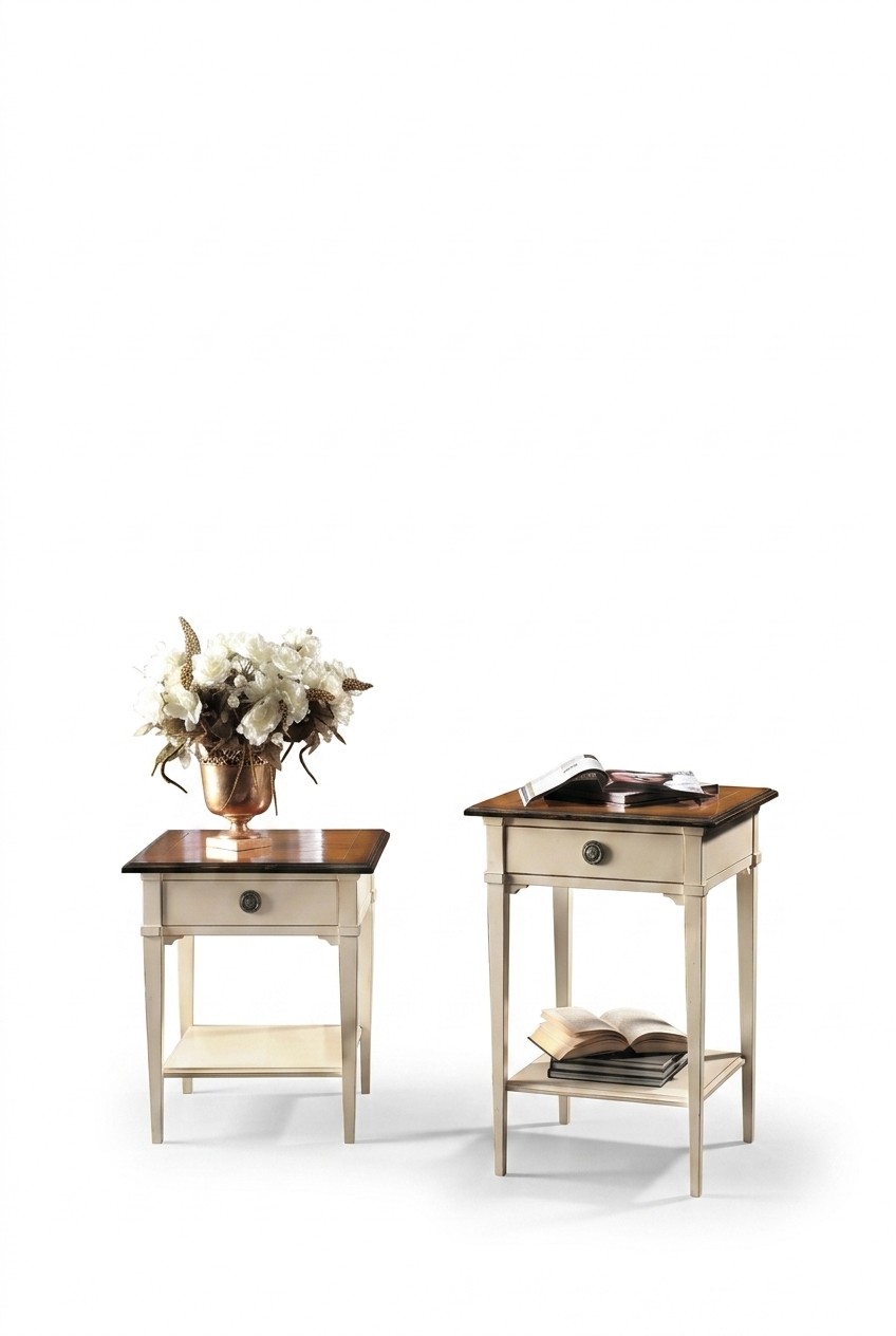 Console nachtkastje slaapkamer bijzettafel modern design meubels hout wit nieuw