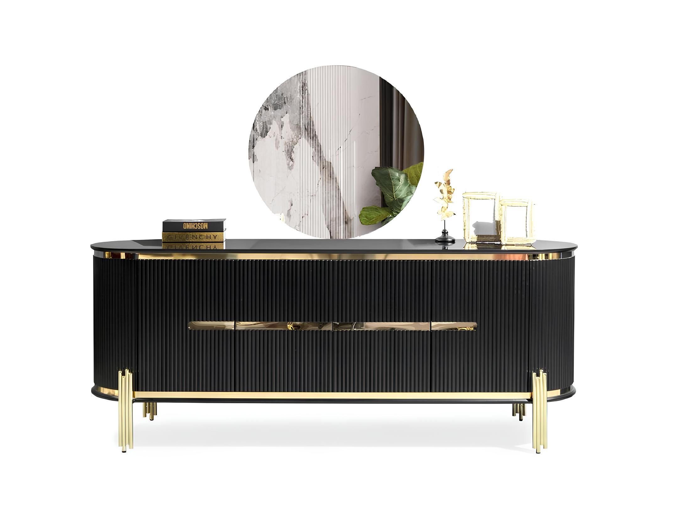 Sideboard Luxe Kast Plank Hout Dressoir Kasten Woonkamer Modern Designer