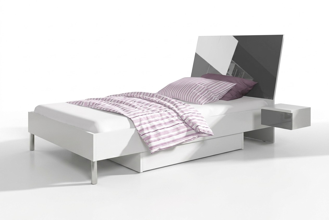 Kinderkamer Bed Slaapkamer Bedden Eenpersoonsbed Single Jeugdkamer Grijs Hout