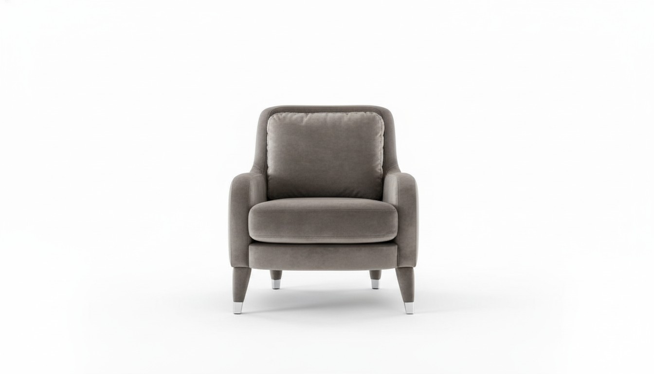 Fauteuil éénzitter luxe gestoffeerde meubels woonkamer bruin fauteuil textiel lounge nieuw