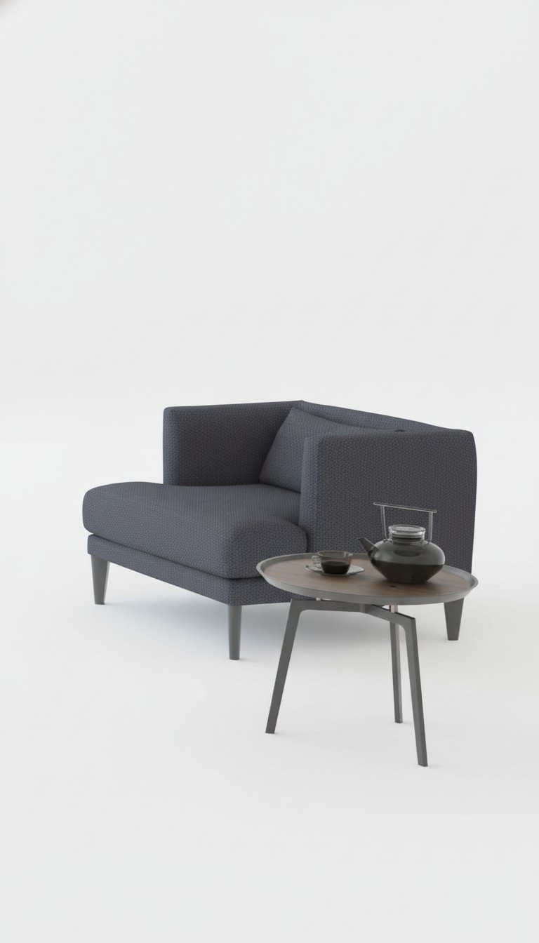 Grijze eenzitter luxe design fauteuil relaxfauteuil moderne oorfauteuil