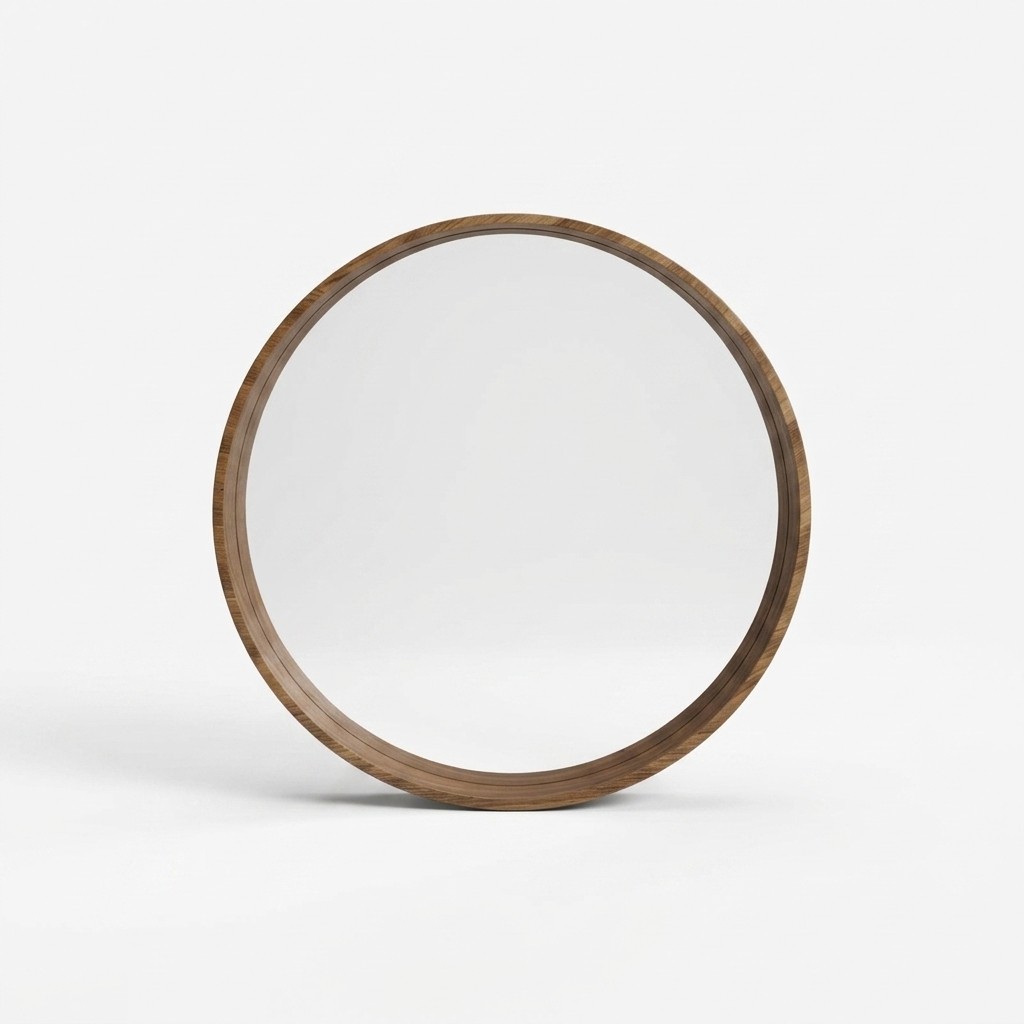 Spiegel Klassieke houten wandspiegel Spiegel Ontwerp Bruin Woonkamer Nieuw