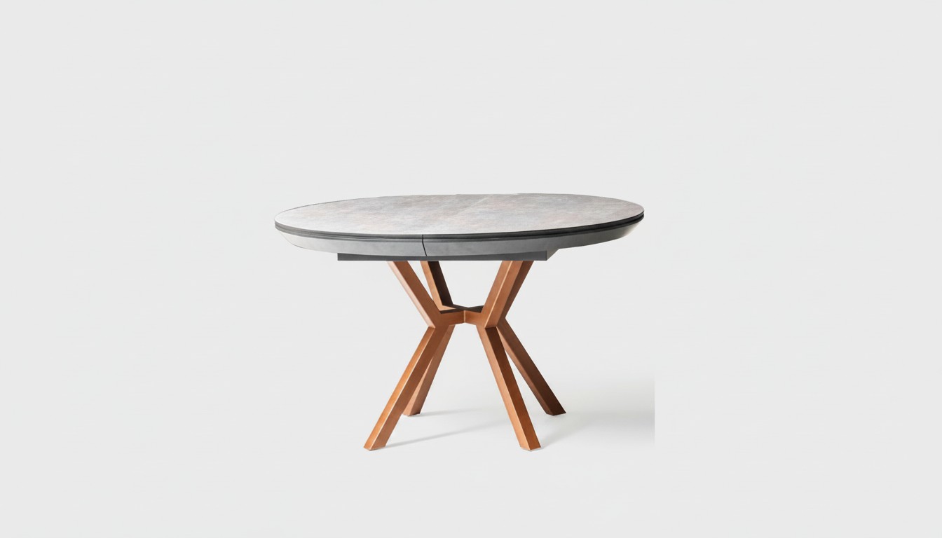 Eettafel van rundhout Luxe eettafel Keukentafel Grijs Eetkamer Hout