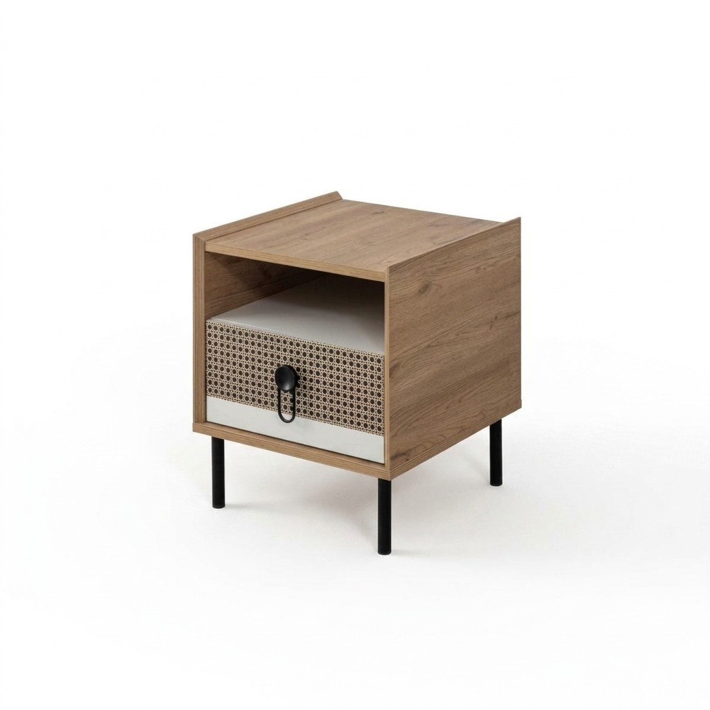 Nachtkastje Nachtkastjes Console Hout Kinderkamer Modern Bruin Tafel