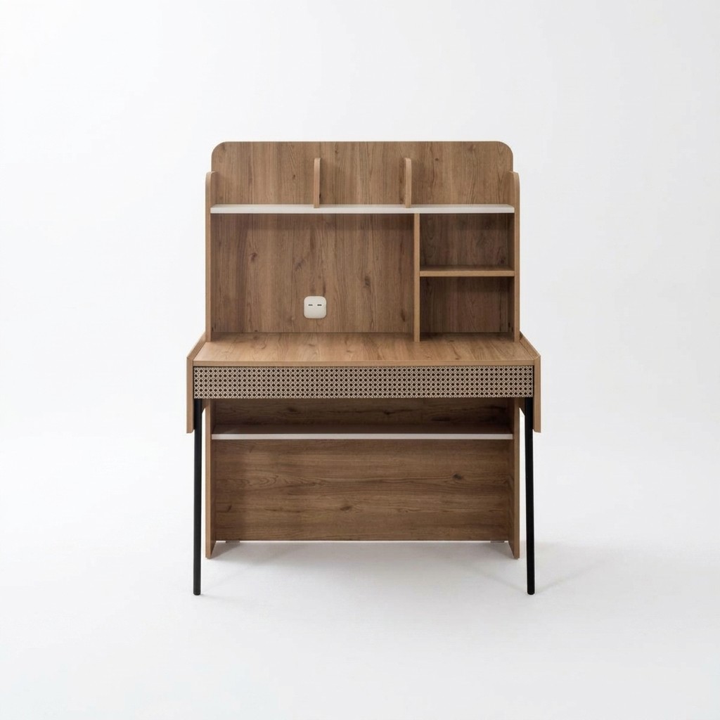 Bureautafel Bureau Tafel Computertafel Bruin Kantoor meubels Houten Tafel Planken