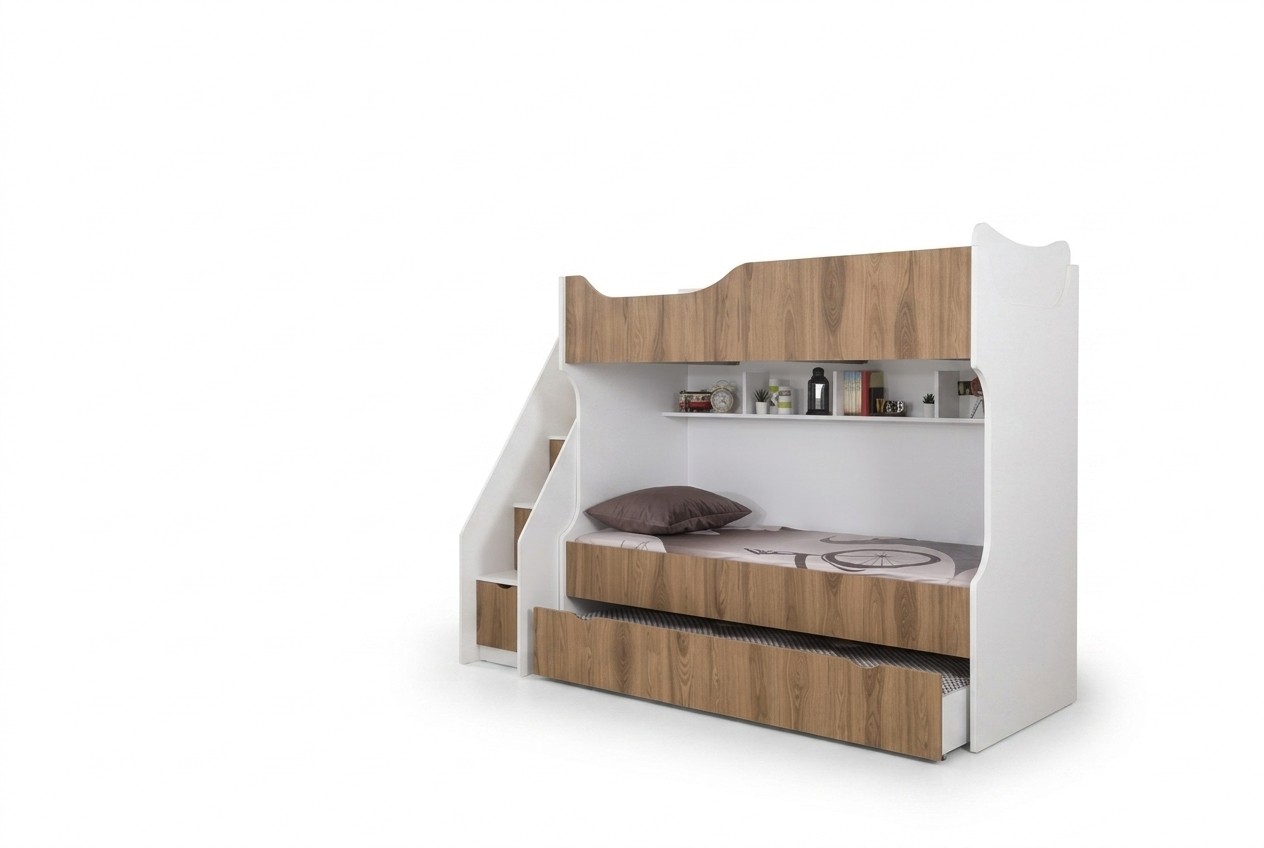 Kinderbed Stapelbed Bed Kindermeubels Wit Set Moderne Kinderen