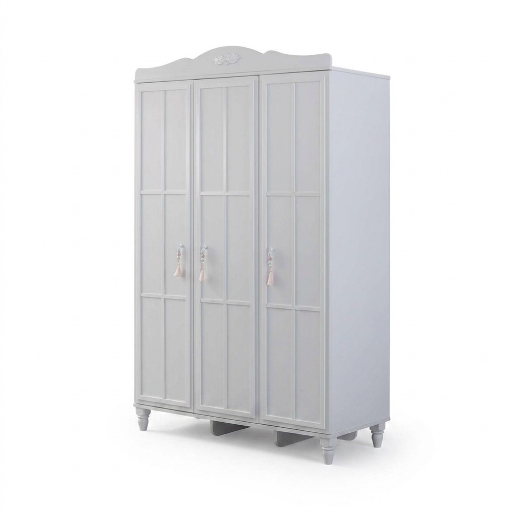 Luxe kledingkast kinderkast houten kast kast hout wit