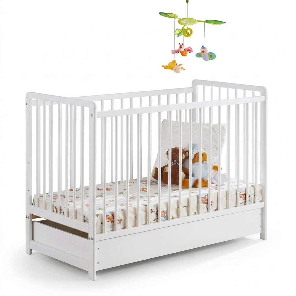 Kinderkamer bed inrichting ontwerp moderne babybed nieuw luxe houten meubels