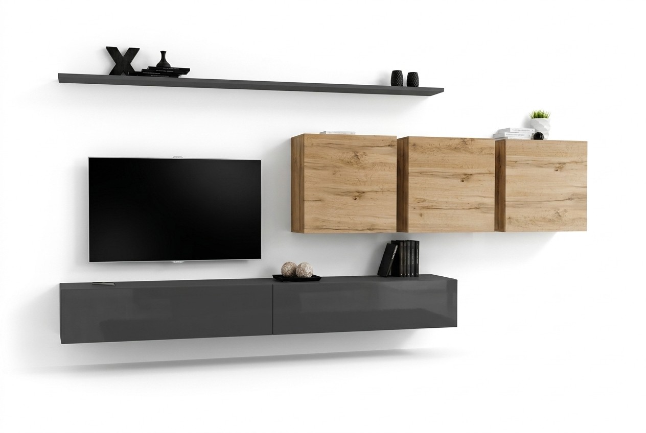 Ontwerper dressoir houten meubels compleet 7-delig wandkast woonkamer meubels
