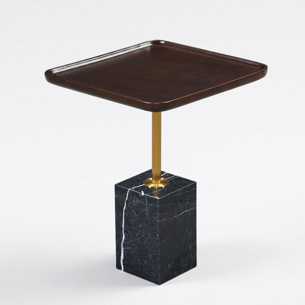 Bijzettafel Ontwerp Tafel modern Vierkant Salontafel Koffietafel Luxe
