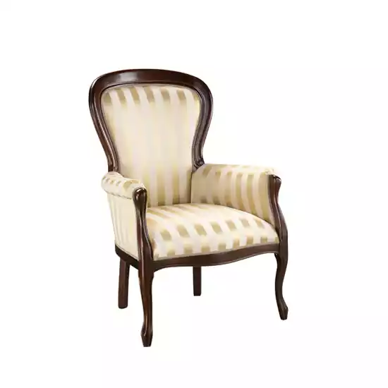 Luxe fauteuil woonkamer textiel fauteuil klassiek design bekleding