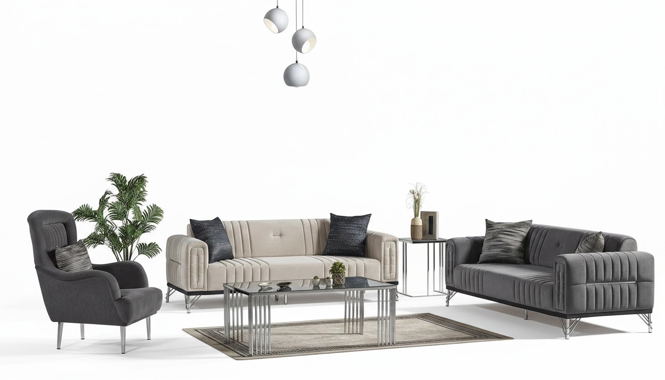 Bankstel 3+3+1 zitplaatsen Stof Modern Compleet Fauteuil Bank Luxe Nieuw