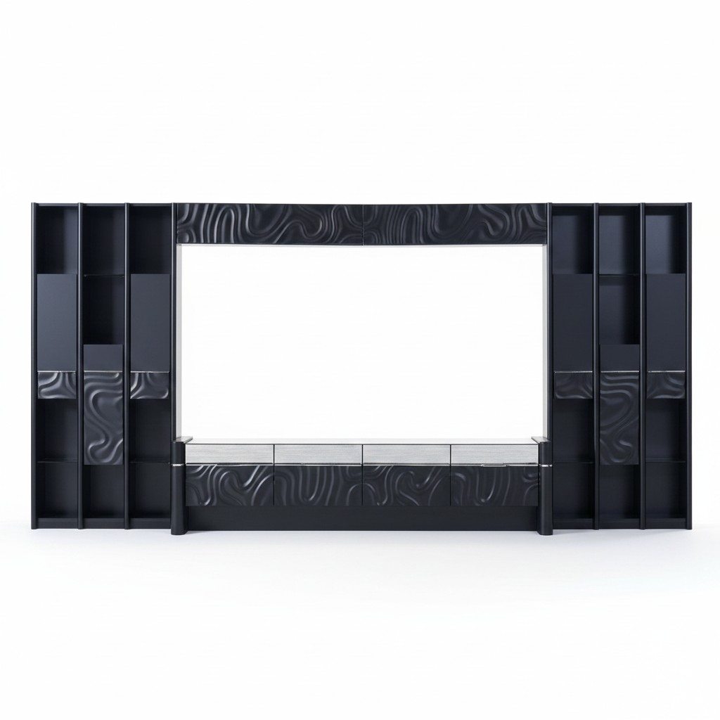 Wandmeubel TV-wand Hout Modern Stijl Plank Woonkamermeubels Kast rtv tv-standaard