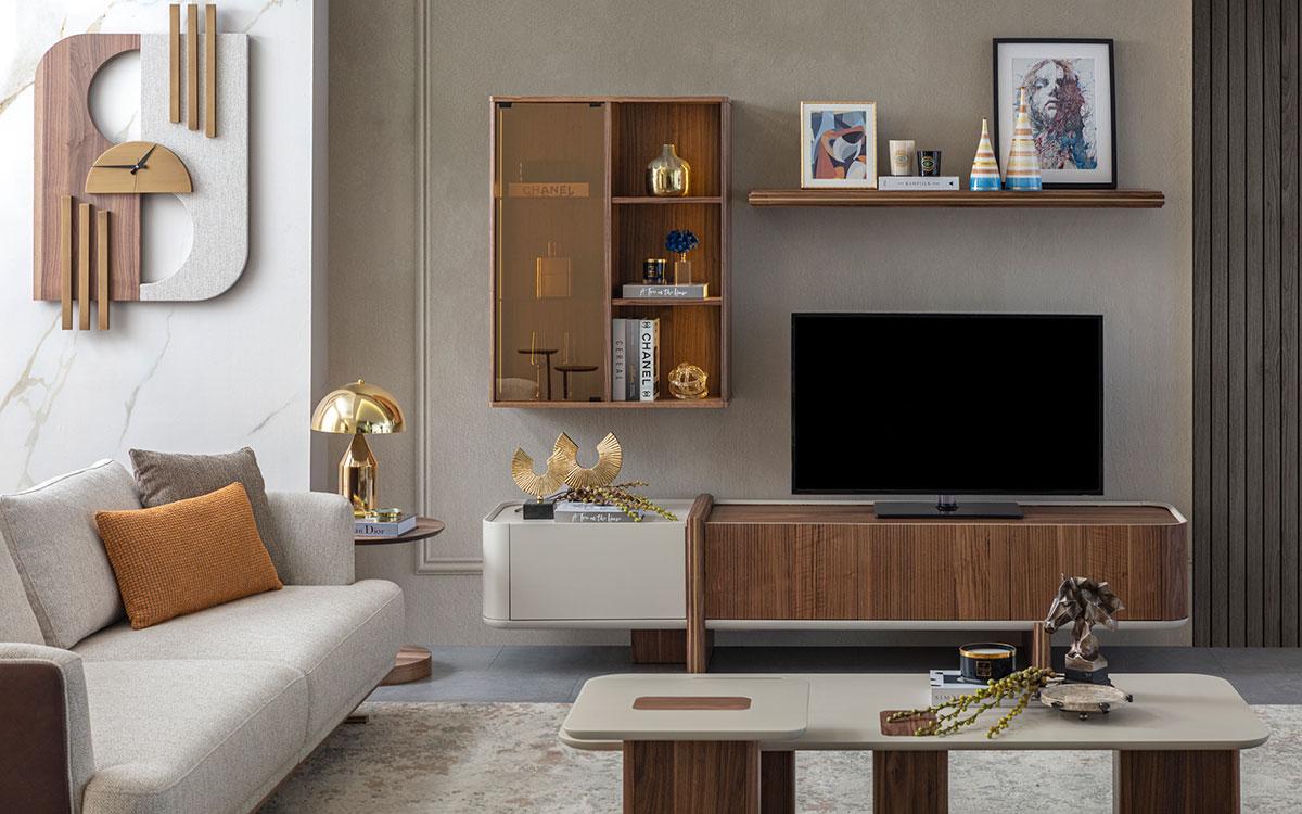 Woonwand Ontwerper Woonkamermeubels Wandkast Nieuw Wandplank